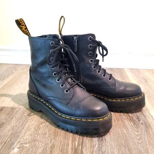 Dr. Marten Jadon Pisa/Nappa Leather Platform Boots